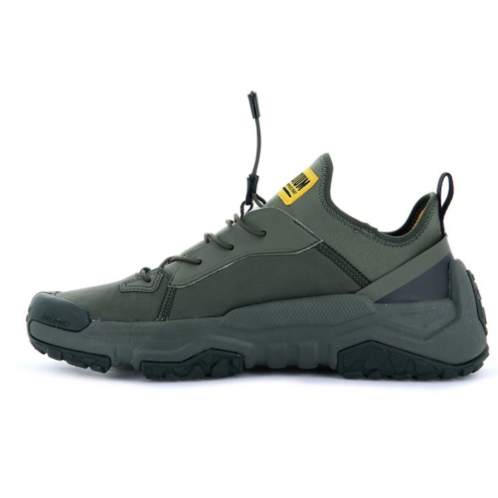 Baskets Palladium Off-grid LO NYL Femme Vert Olive | FR RMS208W